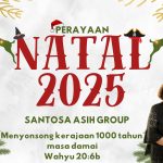 Putih Hijau Modern Meriah Ucapan Selamat Hari Natal 2026 Banner Horizontal
